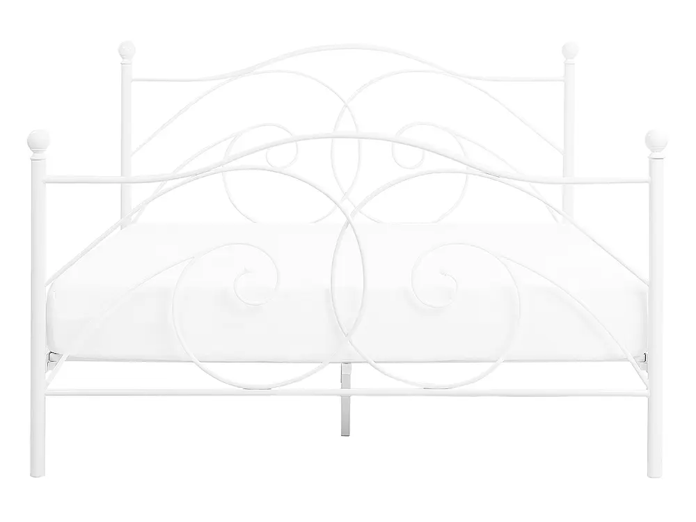 Krevet Metal DINARD 140 x 200 cm Bijeli_765197