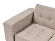 Sofa Bed 3 Seater FALSTER with Storage Fabric Light Brown_935852
