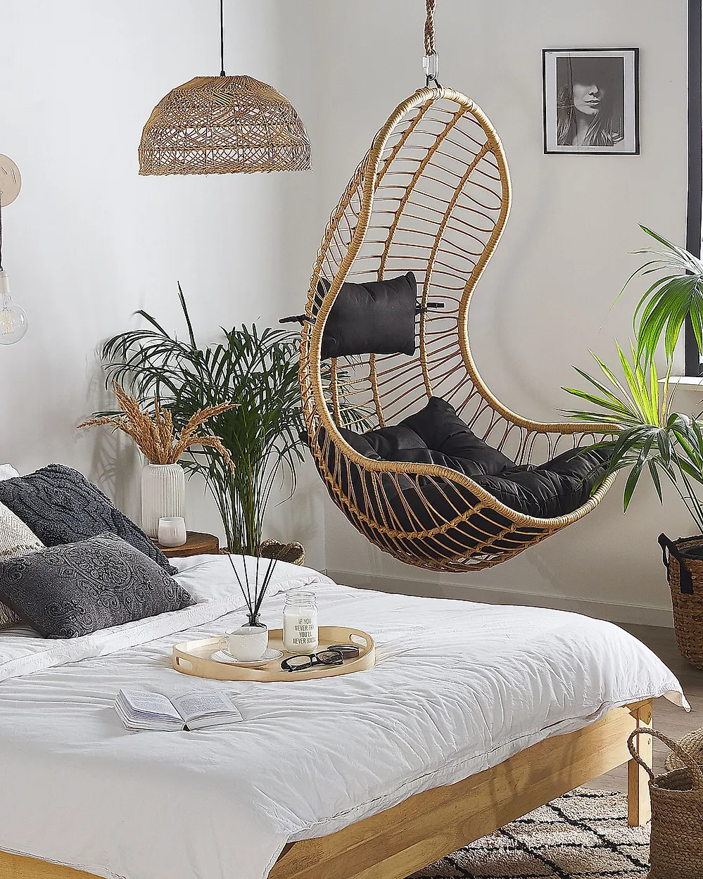 Hängesessel PINETO Polyrattan Naturfarben_1177393