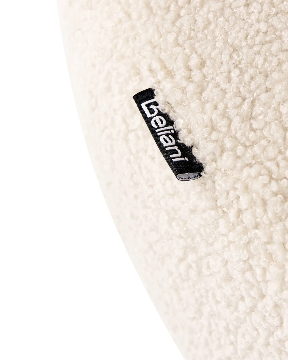 Sessel ILBRO Bouclé Cremeweiß / Dunkelbraun_984751
