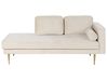 Right-Hand Chaise Longue MIRAMAS Velvet Beige