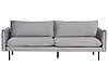 Sofa 3-Sitzer VINTERBRO Samtstoff Grau