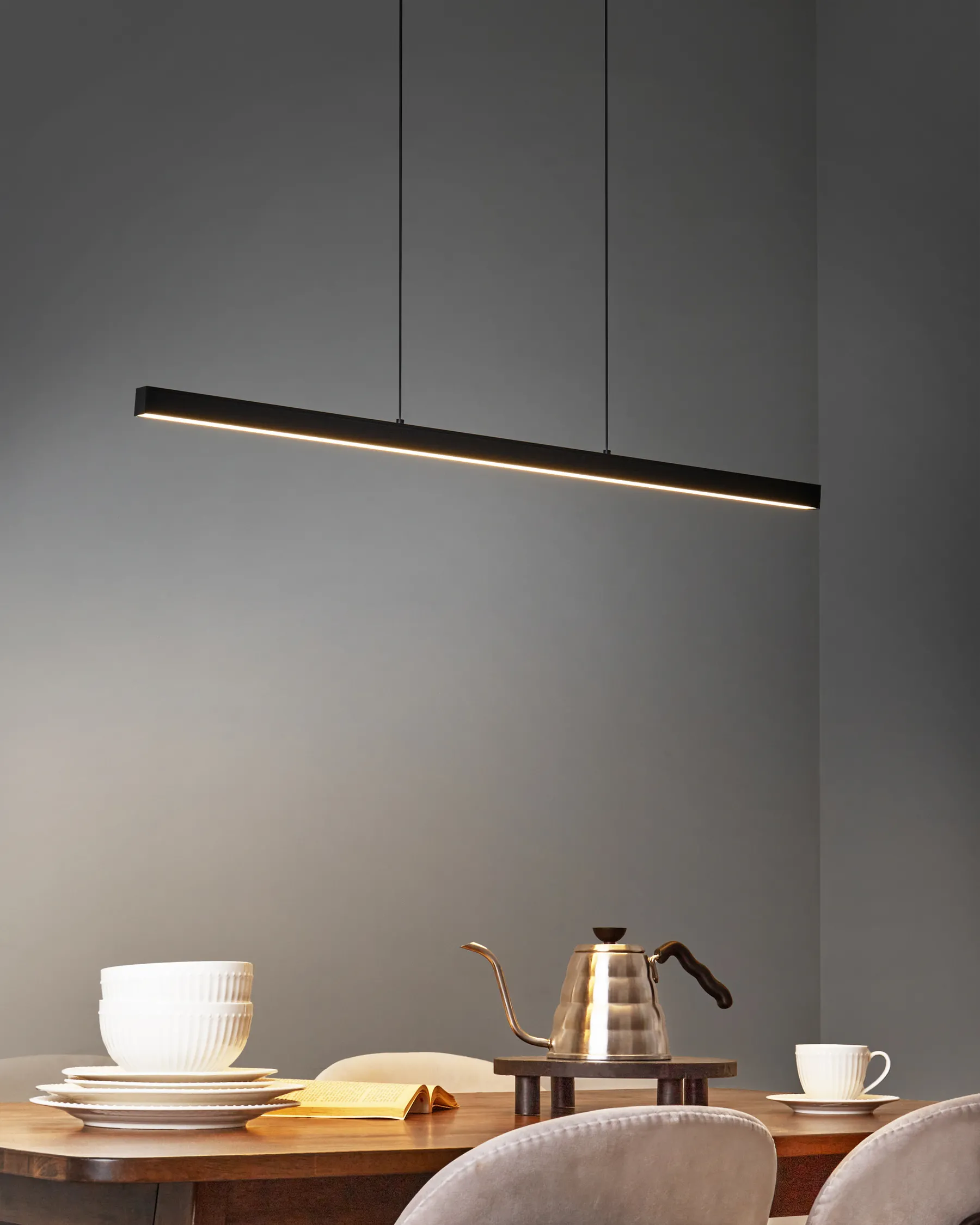LED Hängeleuchte CANDELERO mit Fernbedienung Schwarz_965189