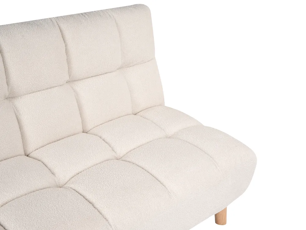 Schlafsofa 2-Sitzer RISOR Bouclé Cremeweiß_1053603