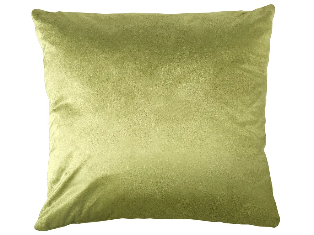Set of 2 Decorative Cushions NARCISSUS 43 x 43 cm Velvet Green Geometric Pattern_826808