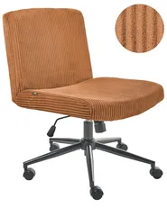 Desk Chair GEDDES Corduroy Golden Brown_1010168