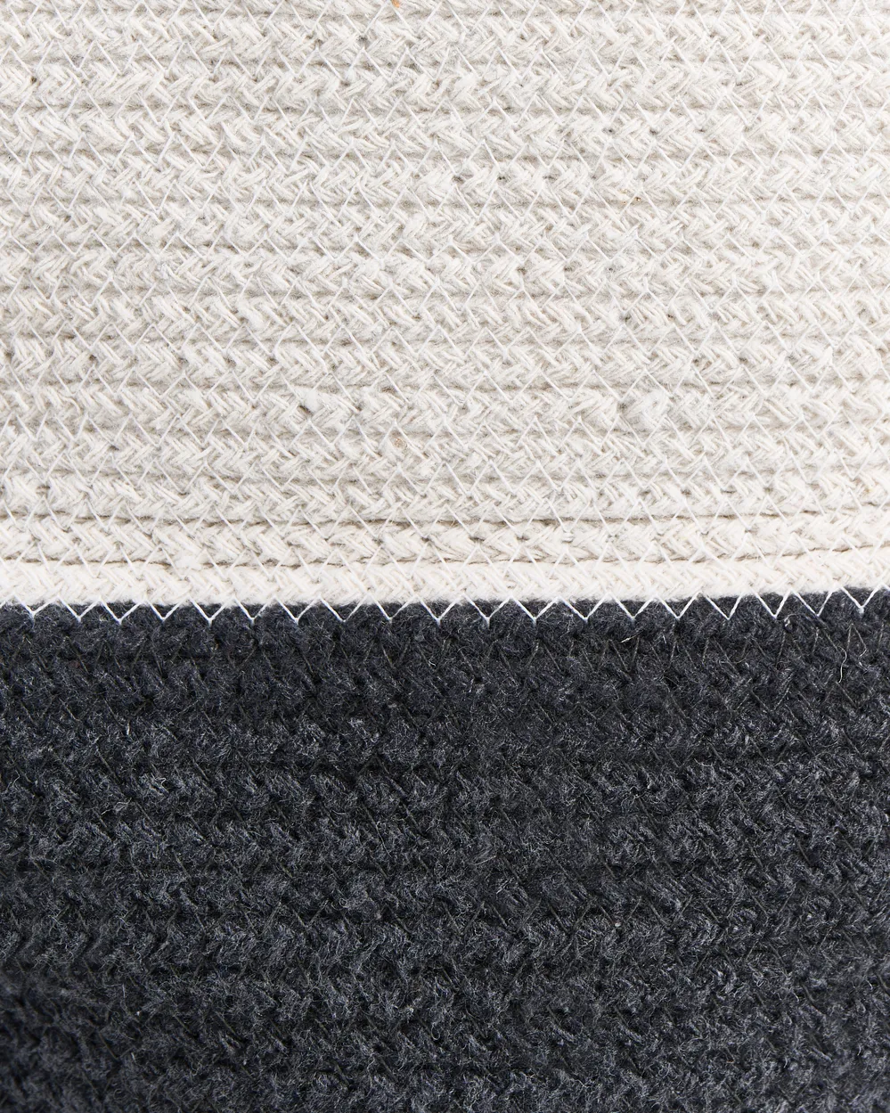 Basket SILOPI Cotton White/ Dark Grey_1067226