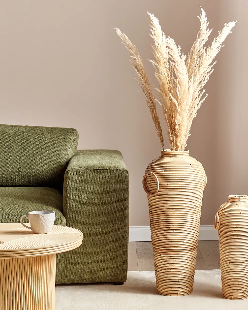 Dekovase ELATIA 70 cm Rattan Naturfarben_926275