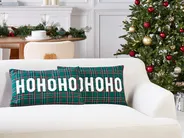 Dekokissen 2er Set JOYCANDY 30 x 50 cm Grün Weihnachtsmotiv_1078798