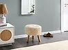 Hocker MANZAI Baumwolle Beige