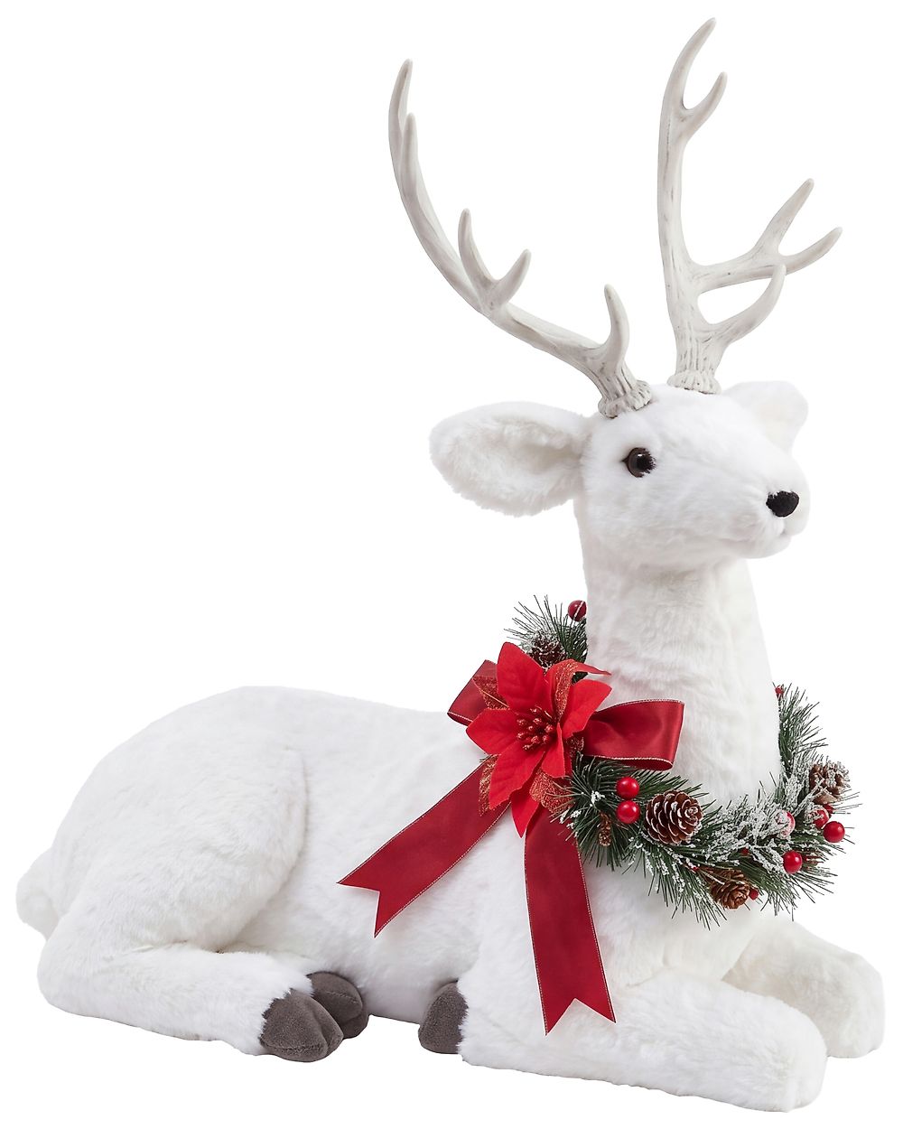 Christmas Decoration LISALMI 56 cm Reindeer White