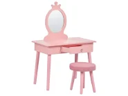 Kinderschminktisch mit Hocker MARGIE Rosa_987599