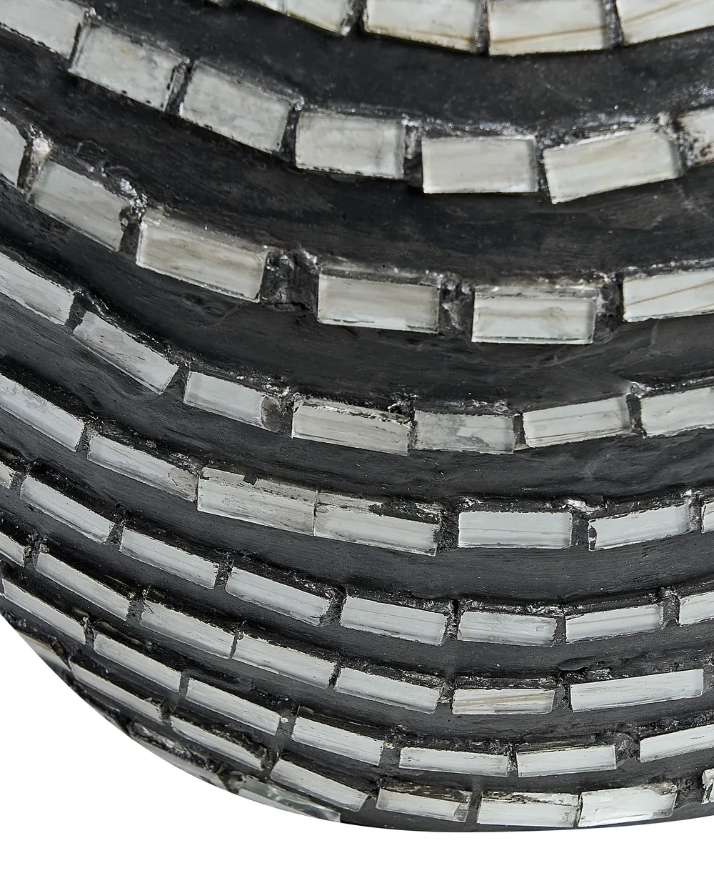Dekovase KUALU 35 cm Keramik Schwarz_849675