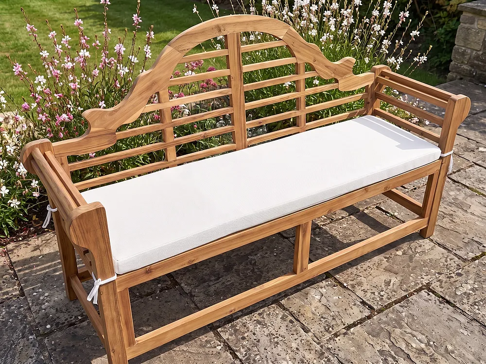 Bankauflage MARLBORO 151 x 46 cm Cremeweiß