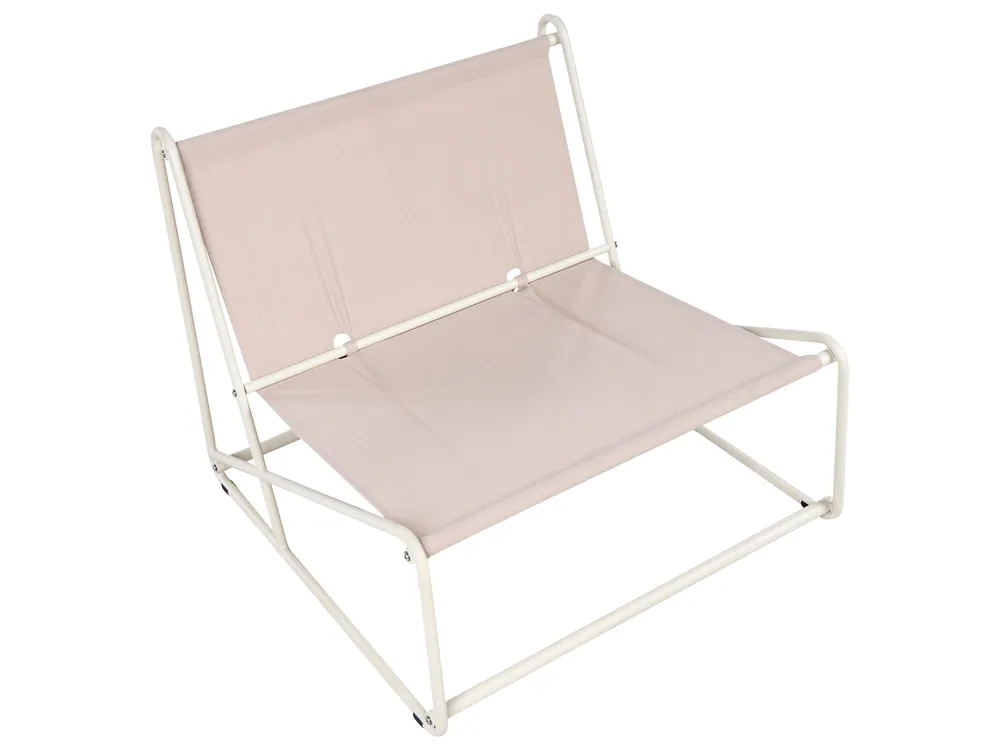 Garden Sofa Set 4 Seater PICO Metal Light Beige_1012994