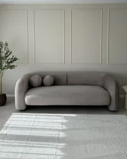 Sofa 3 Seater LEIREN Velvet Taupe_976513