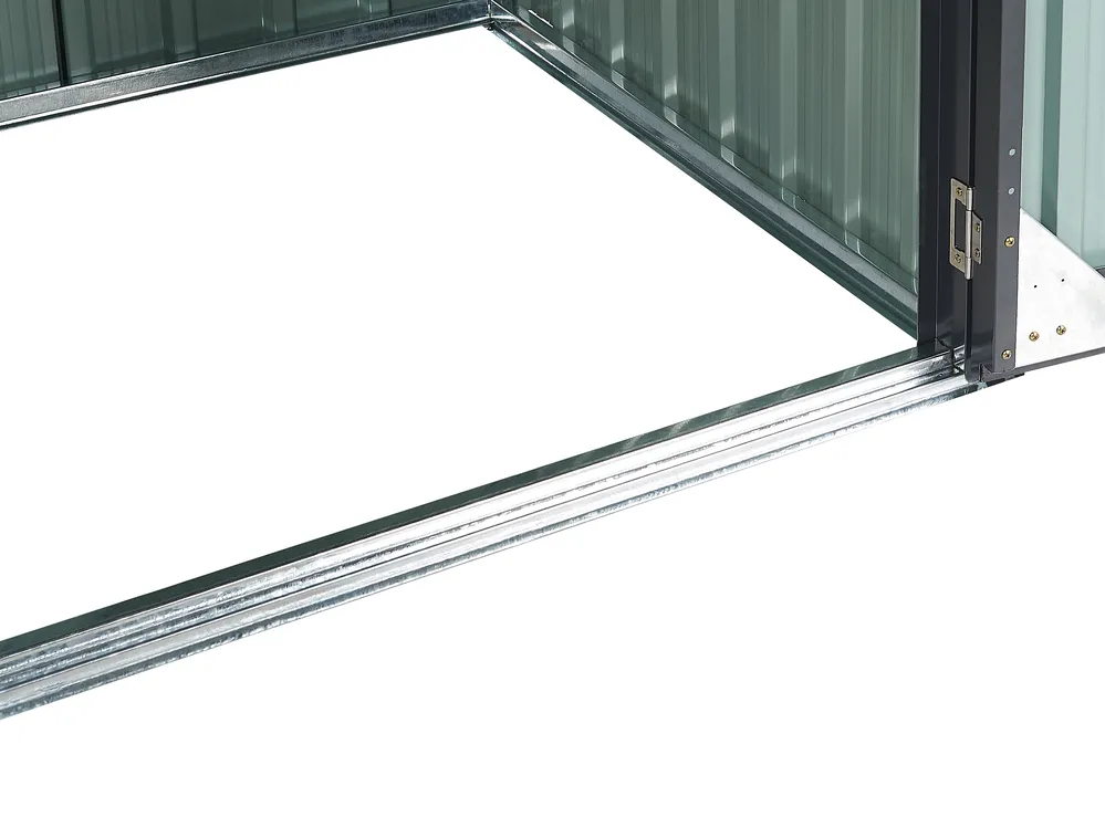 Geräteschuppen AOSTA 270 cm 105 cm Metall Schwarz_835755