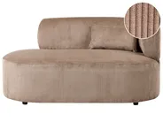 Right-Hand Chaise Longue VANVEY Corduroy Dark Beige_1065779