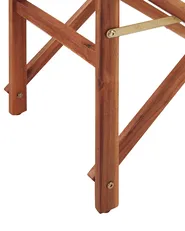 Set of 2 Garden Chairs CINE Acacia Wood Dark Green_819087