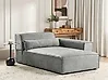 Linksseitige Chaiselongue HELLNAR Stoff Grau