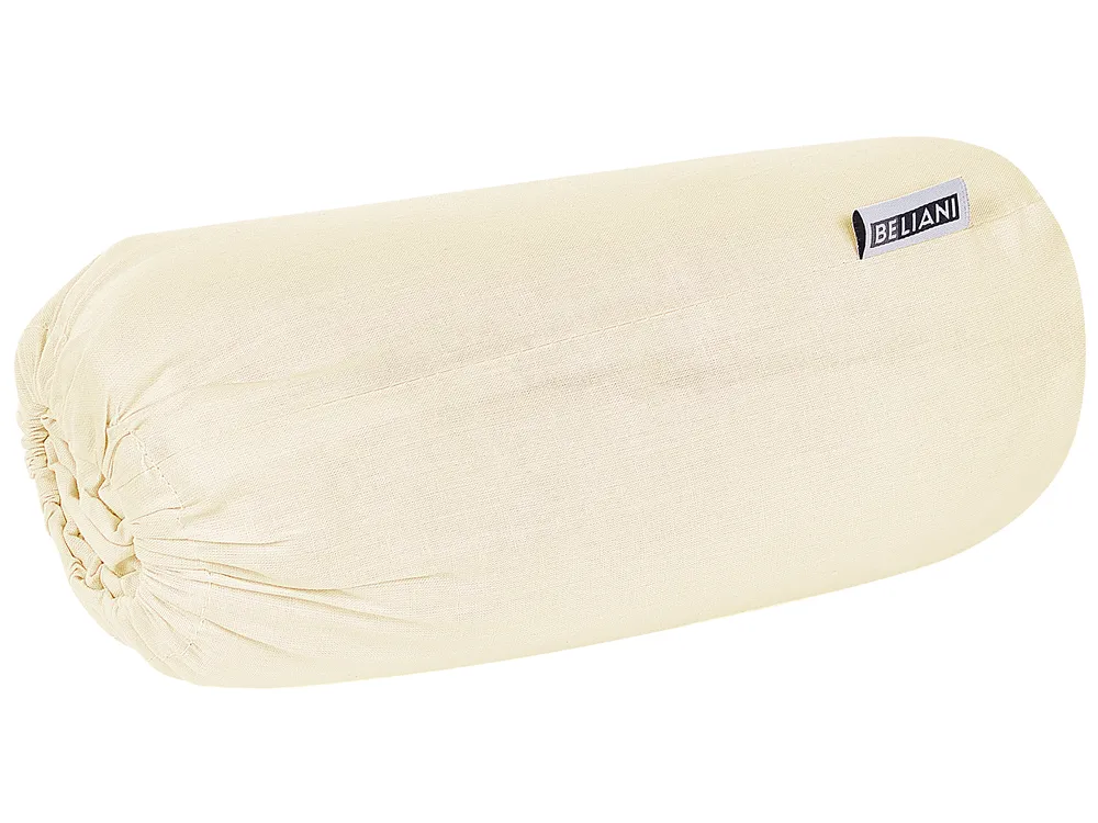 Fitted Sheet JANBU 200 x 200 cm Cotton Yellow_845249
