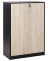 Büroschrank ZEHNA Braun / Schwarz