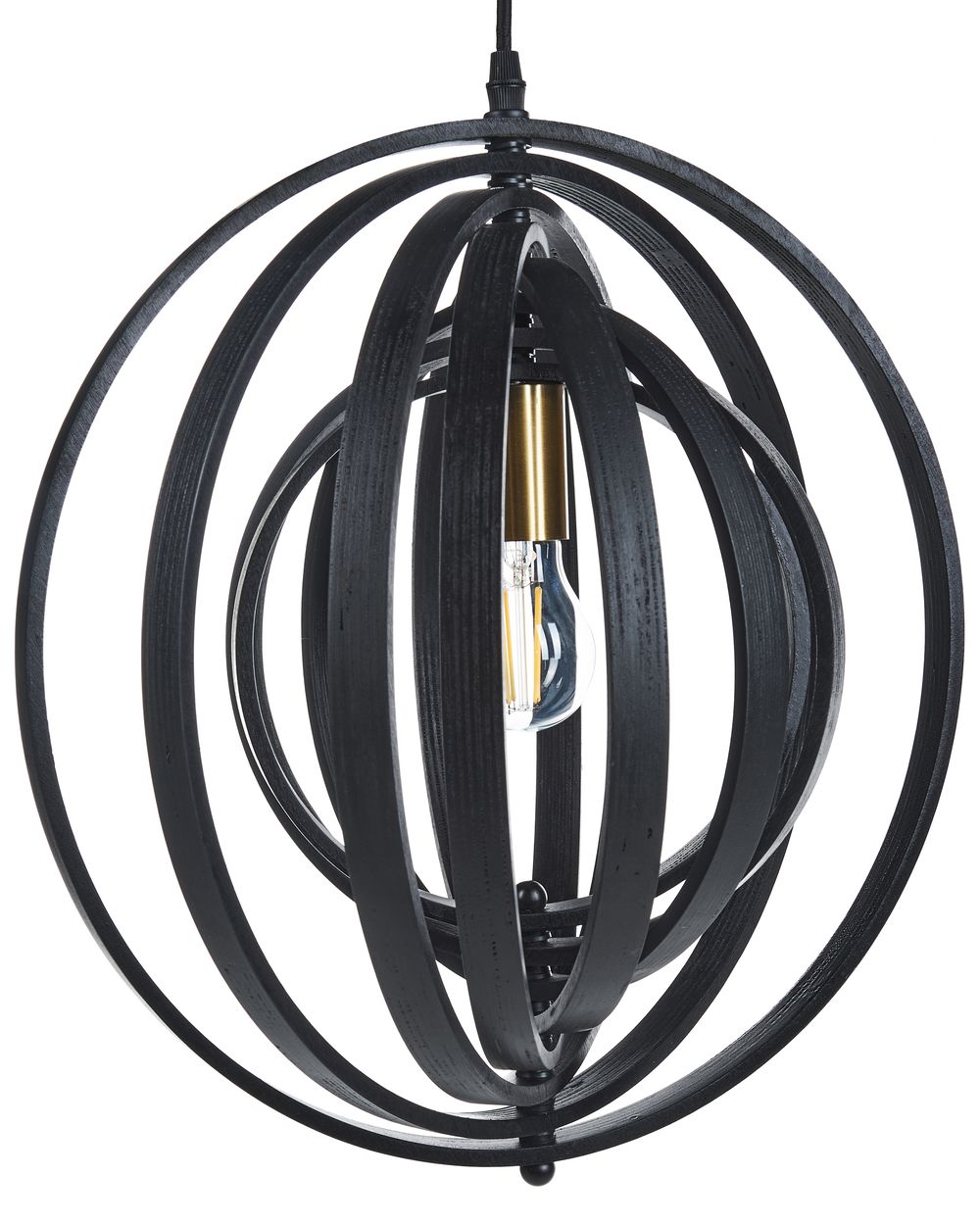 Oslonjena lampa MURRELL Topolovina Crni