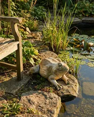 Garden Figurine CARAPELLE Frog Beige_1055072