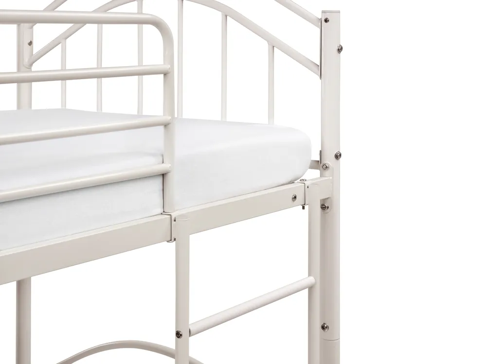 Hochbett Metall CHARTRES 90 x 200 cm Beige_1116740