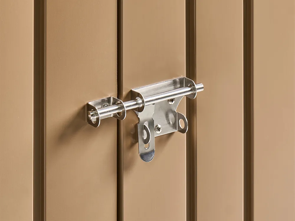 Gerätehaus NOCCIANO 248 cm 161 cm Metall Braun_1020083