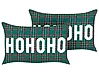 Dekokissen 2er Set JOYCANDY 30 x 50 cm Grün Weihnachtsmotiv