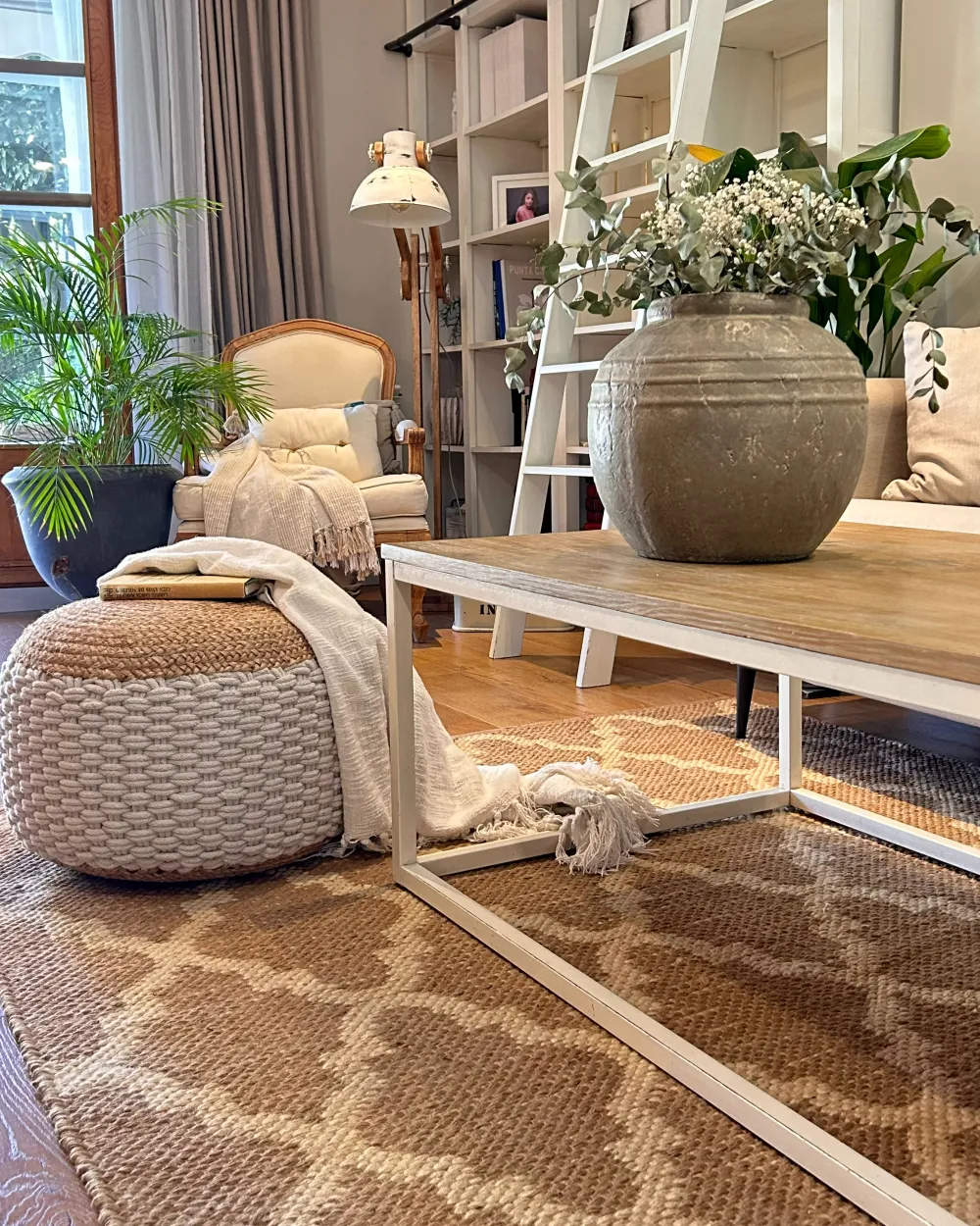 Teppich MERMER Beige 200 x 300 cm Jute