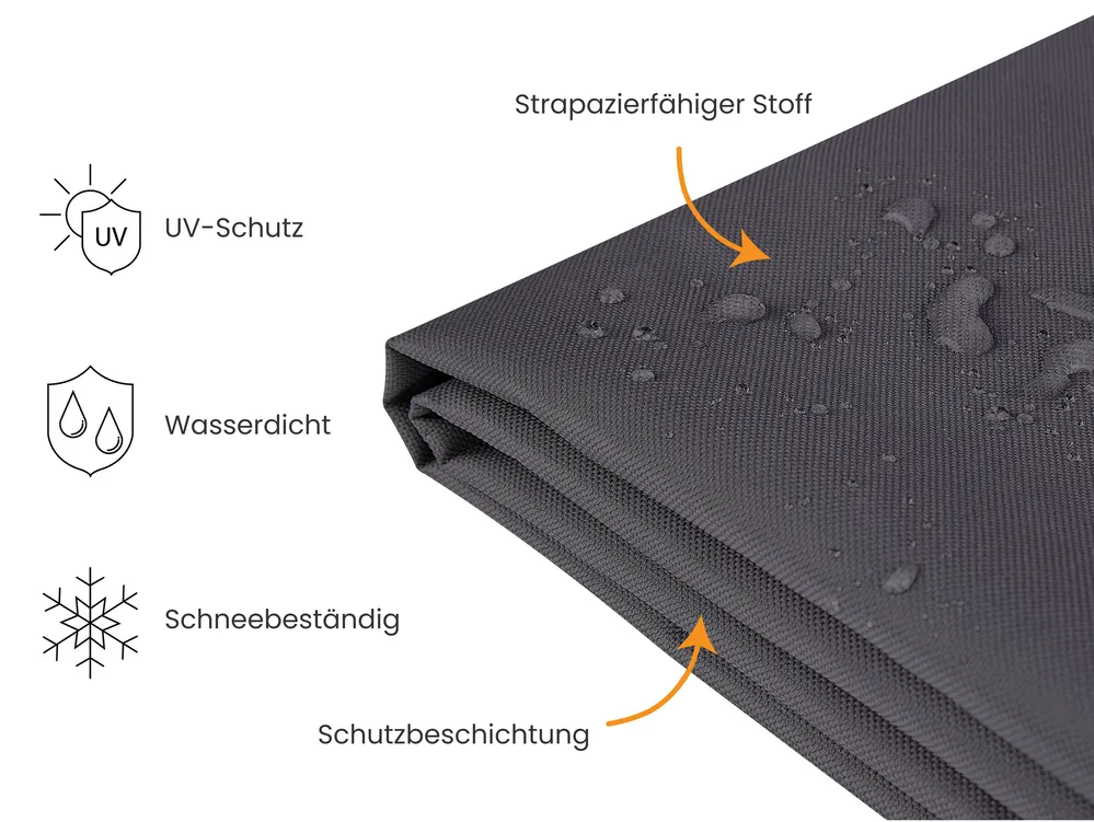 Regenschutzhülle CHUVA 185 cm 105 cm 75 cm Schwarz_993181