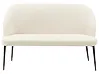 Esszimmerbank 2-Sitzer OSBY Stoff Hellbeige