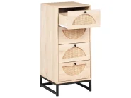 Kommode mit 4 Schubladen BOTWOOD Hellbraun_998696