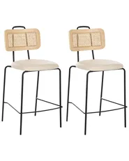 Set mit 2 Barstühlen ADELANTO Hellbeige_1039784