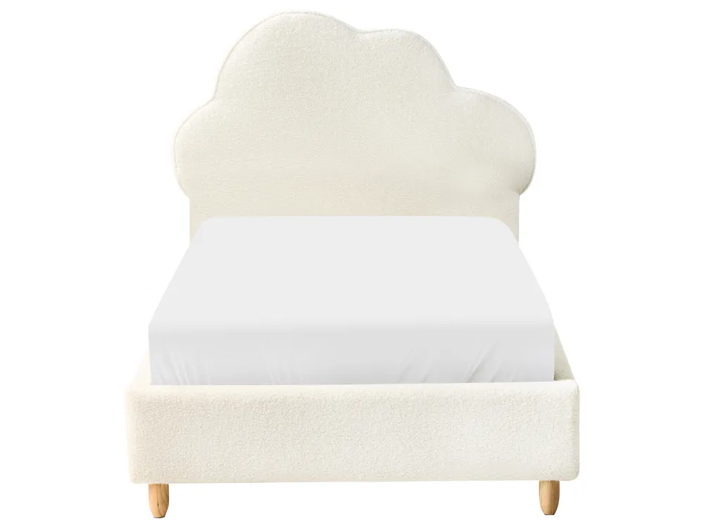 Kids Bed Cloud Boucle BELLEVUE 90 x 200 cm (EU Single) Off-White_984346