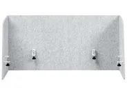 Schreibtischtrennwand SOLOA 210 x 61 cm Grau_1015490