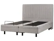 Adjustable Bed Fabric DUKE II 160 x 200 cm (EU King Size) Light Grey_910605