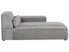 Left-Hand Chaise Longue HELLNAR Fabric Grey