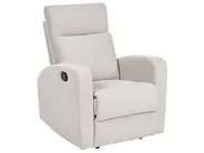 Sofa Set manuell verstellbar 3-Sitzer VERDAL Samtstoff Beige_1081156