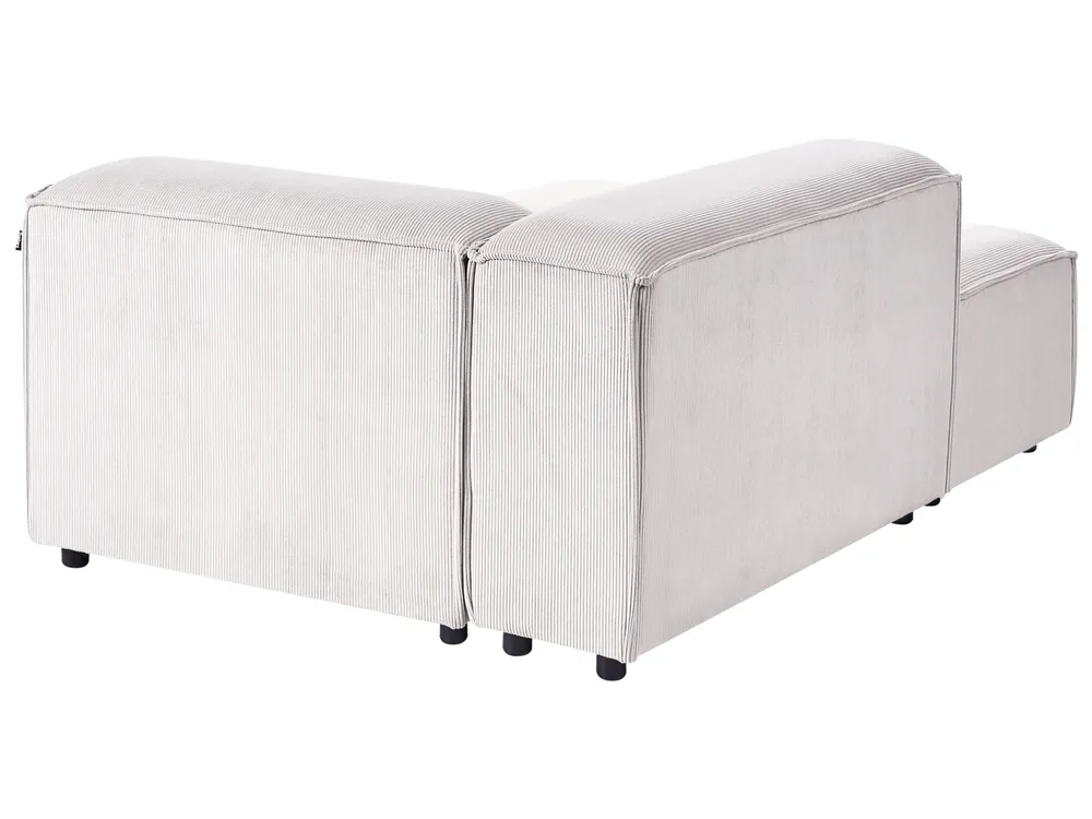 Modul Ecksofa 5-Sitzer ARDAL Cord Cremeweiß linksseitig_1008141