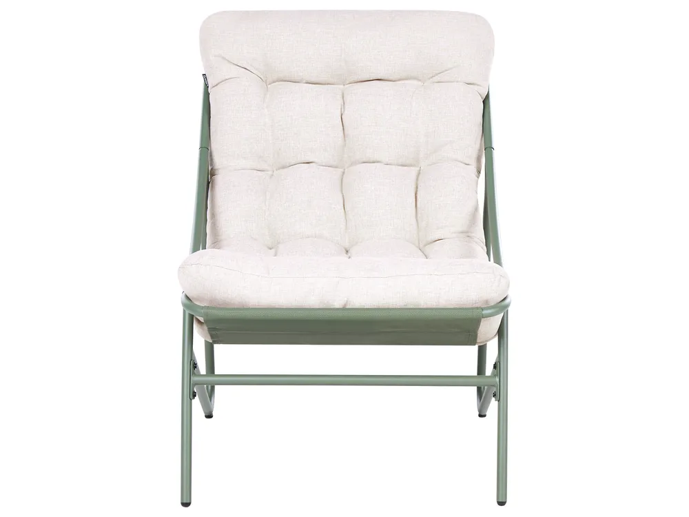 Lounge Set mit Tisch 2-Sitzer MOLVENO Metall Beige / Grün_1069303