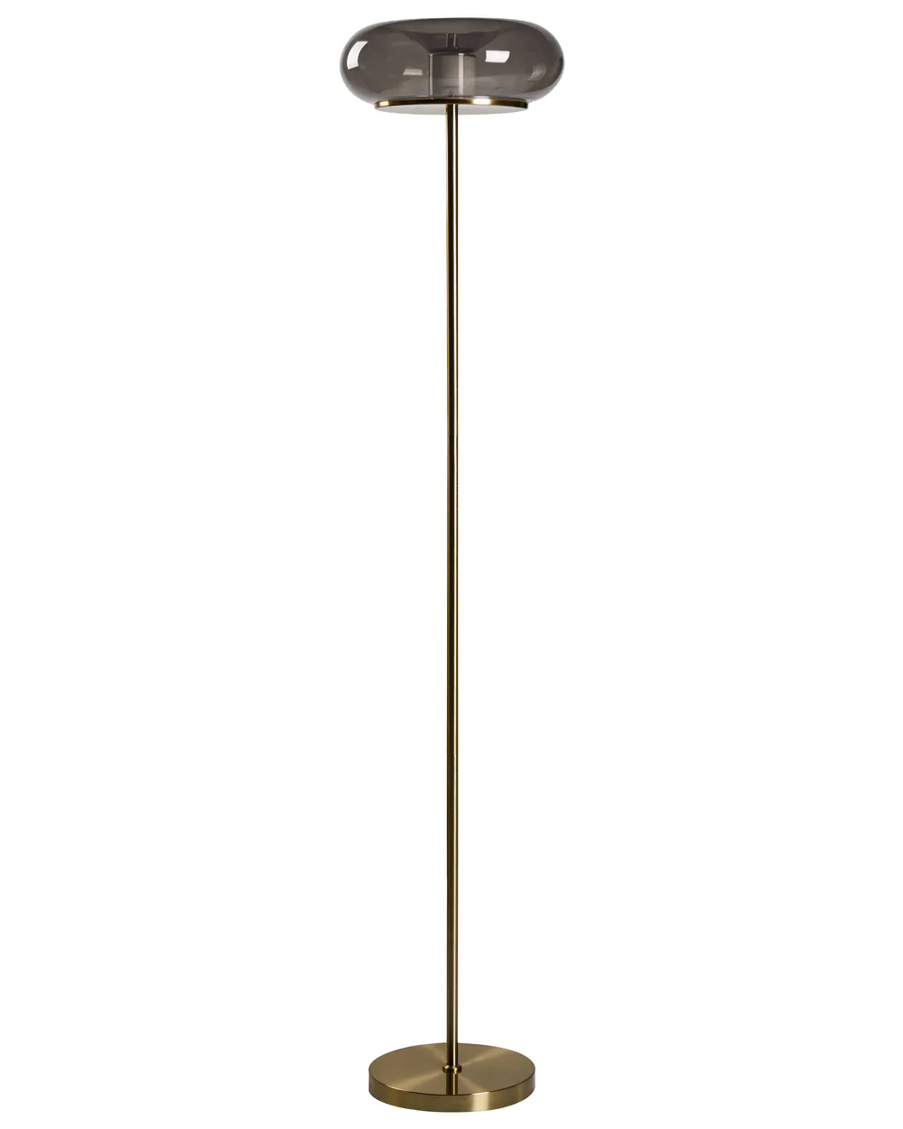 LED Stehlampe NITH mit Dimmer Glas Grau
