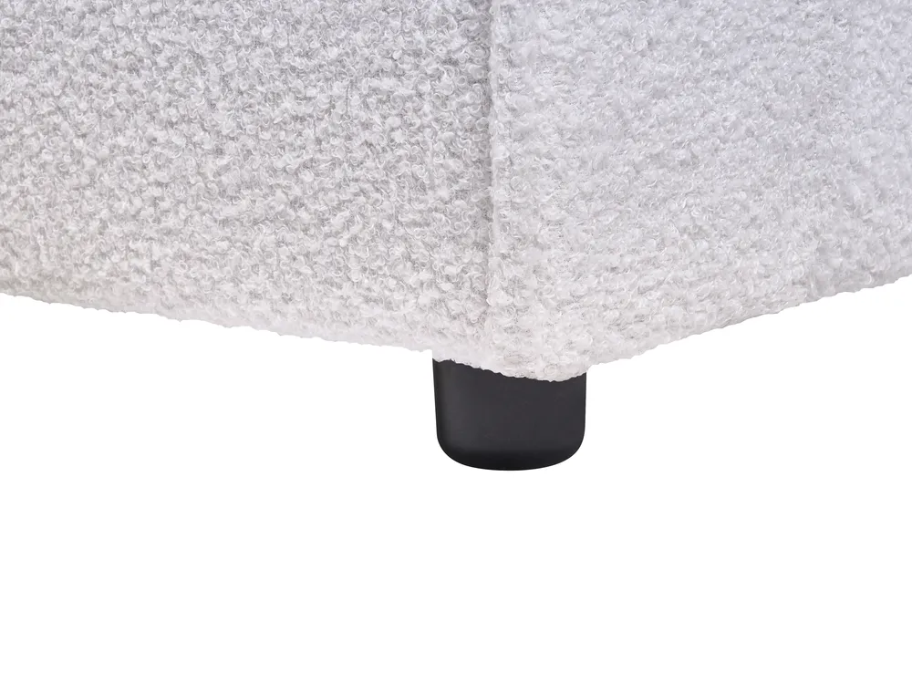 Bed Boucle LINARDS 160 x 200 cm (EU King Size) White_930537