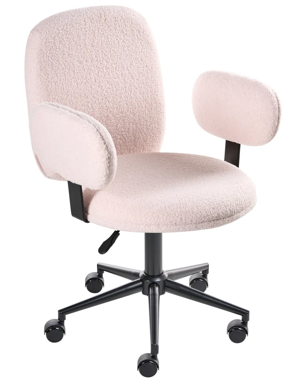 Schreibtischstuhl MORAGA Bouclé Pastellrosa_1024890