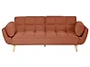 Schlafsofa 3-Sitzer ASBY Stoff Orange