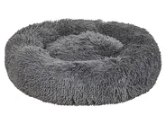 Pet Bed KULU Faux Fur Dark Grey_826570
