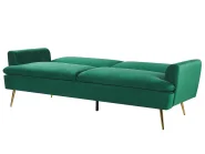 Sofa Bed 3 Seater VETTRE Velvet Dark Green_787936
