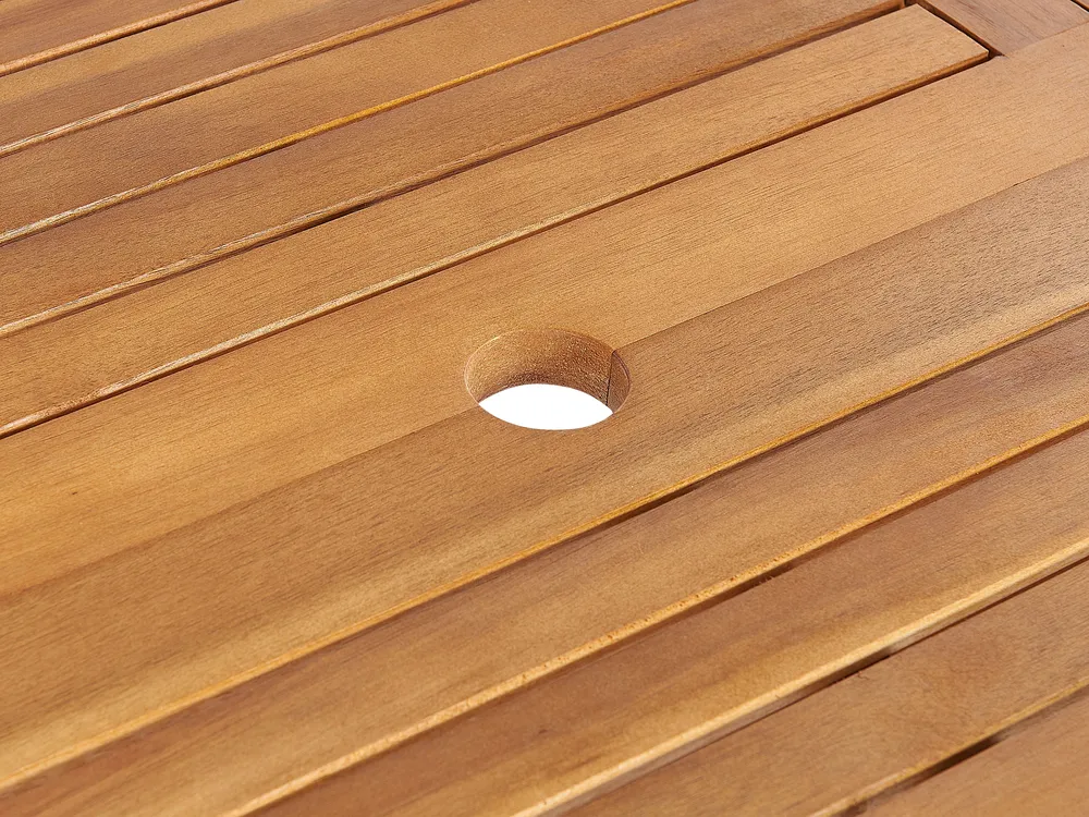 Gartenmöbel Set 8-Sitzer MAUI PREMIUM Akazienholz Blau_1070652
